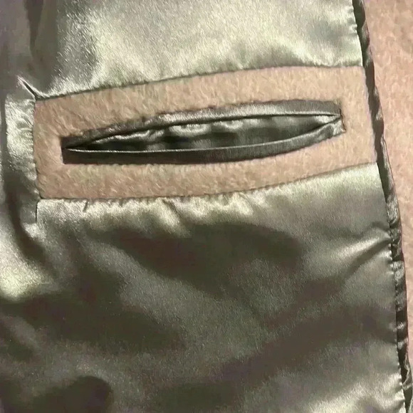 Calvin Klein Premium size XL light pink Pea Coat wool poly blend - Picture 5 of 11